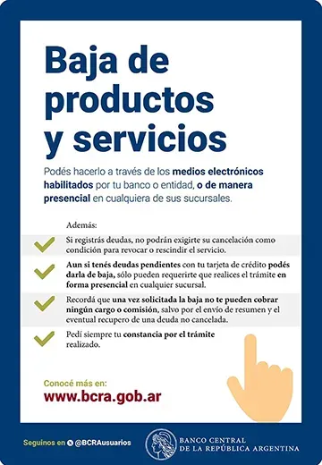 Afiche Baja de productos